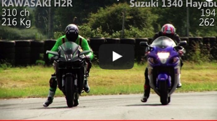 Kawasaki H2R vs Suzuki Hayabusa Kawasaki H2R vs Suzuki Hayabusa