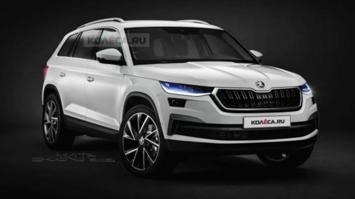 Τα ψηφιακά σχέδια του kolesa.ru για το Κοdiaq facelift.