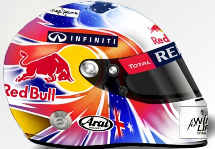 To νέο κράνος του Mark Webber
