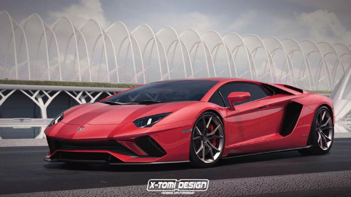 H 4θυρη Aventador S που δημιούργησε η X-Tomi design. Προσέξτε τις πίσω πόρτες. 