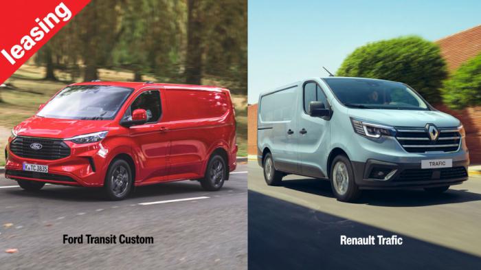 Νέο Renault Trafic ή παίρνεις με Leasing το μεγαλύτερο Ford Transit Custom στο ίδιο κόστος;