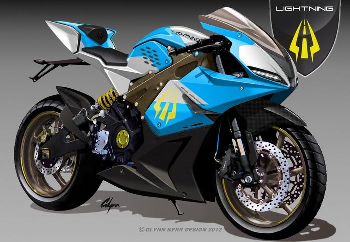 Αυτό είναι το σχέδιο του Glynn Kerr, για την έκδοση δρόμου της ηλεκτρικής Superb Αυτό είναι το σχέδιο του Glynn Kerr, για την έκδοση δρόμου της ηλεκτρικής Superbike από τη Lightning.