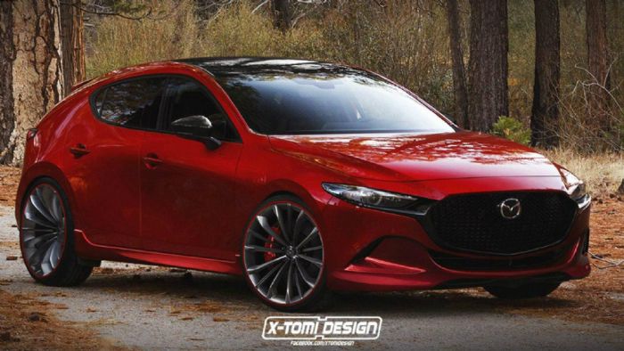 Oι ανεξάρτητοι σχεδιαστές της X-Tomi Design παρουσίασαν την δική τους πρόταση για το πώς θα μπορούσε να μοιάζει μια τέτοια MPS έκδοση στο νέο Mazda3.