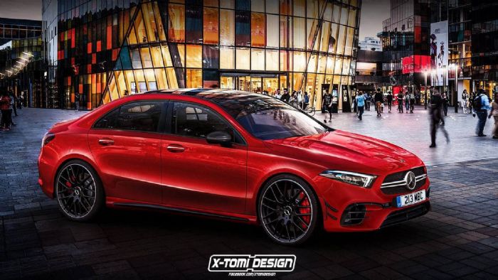 Η Mercedes-AMG A 45 sedan; 