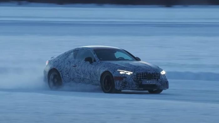 H Mercedes-AMG CLE 63 «χορεύει» σε παγωμένη λίμνη