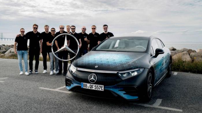 Mercedes EQS: Έκανε 1.205 χλμ. χωρίς φόρτιση με μπαταρία στερεάς κατάστασης
