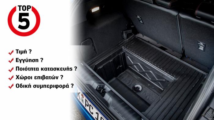 Τι άλλα πλεονεκτήματα έχουν τα 5 μικρά SUV με το μεγαλύτερο χώρο αποσκευών;