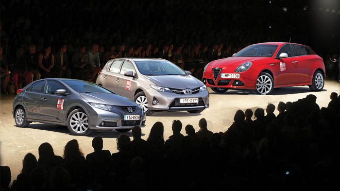 Alfa Romeo Giulietta, Honda Civic και Toyota Auris αποτελούν ιδανικές λύσεις για μια οικογένεια, ενώ την ίδια στιγμή ξεχωρίζουν με την εντυπωσιακή εμφάνισή τους.