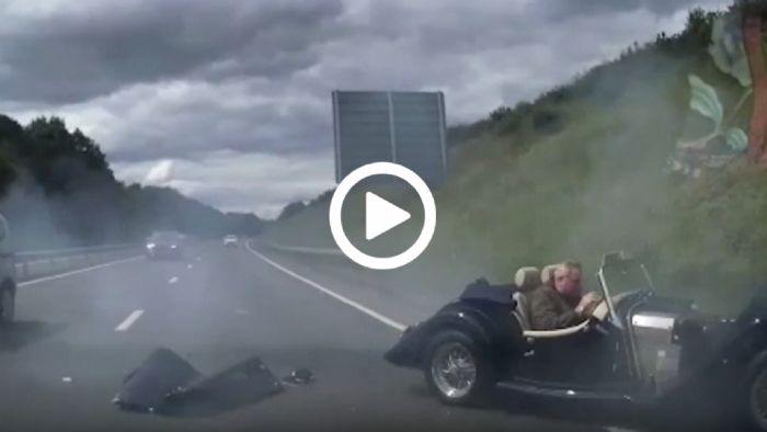 Morgan με 112 χλμ./ώρα στουκάρει σε SUV!