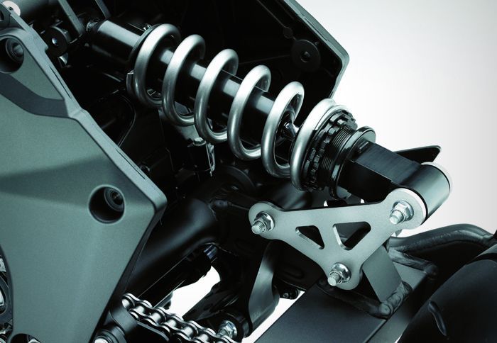 Η ανάρτηση με μοχλικό αυξάνει τη σκληρότητά της όσο συμπιέζεται προς το τέλος της διαδρομής της.