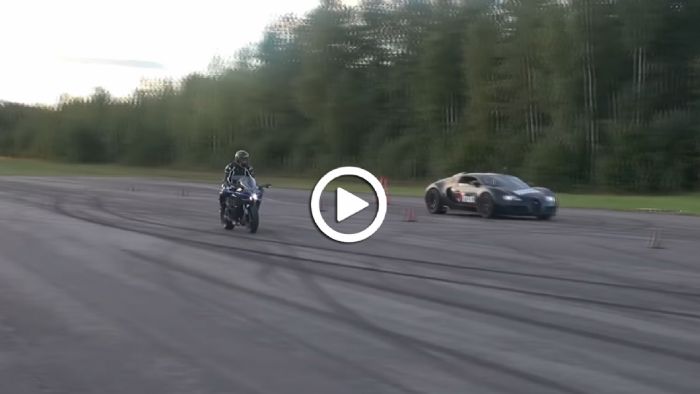 Bugatti Veyron Vs Kawasaki Ninja H2: Κερδίζουν τα άλογα ή τα κιλά;