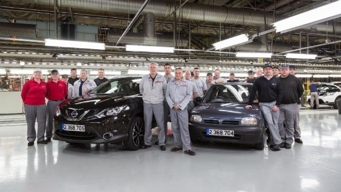 Το Nissan Quashqai παίρνει την σκυτάλη του ρεκόρ παραγωγής, από τον προκάτοχο το Το Nissan Quashqai παίρνει την σκυτάλη του ρεκόρ παραγωγής, από τον προκάτοχο του, Nissan Micra.