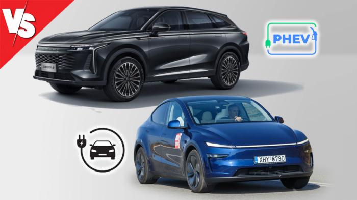 Plug-in ή ηλεκτρικό στα ίδια λεφτά: Tesla Model Y vs Omoda 9