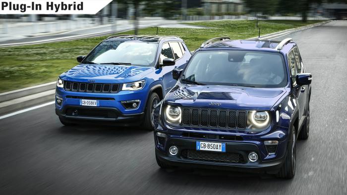 Tα Jeep Renegade 4xe και Compass 4xe στην Ελλάδα (+τιμές)