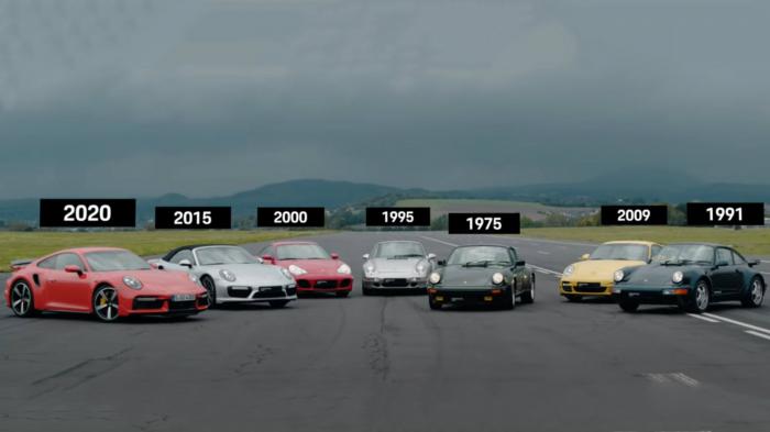 Οι 7 γενιές της Porsche 911 Turbo σε κόντρα (+vid)