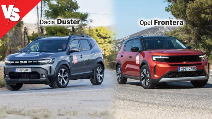 Ποιο SUV: Full υβριδικό Dacia Duster ή mild hybrid Opel Frontera;