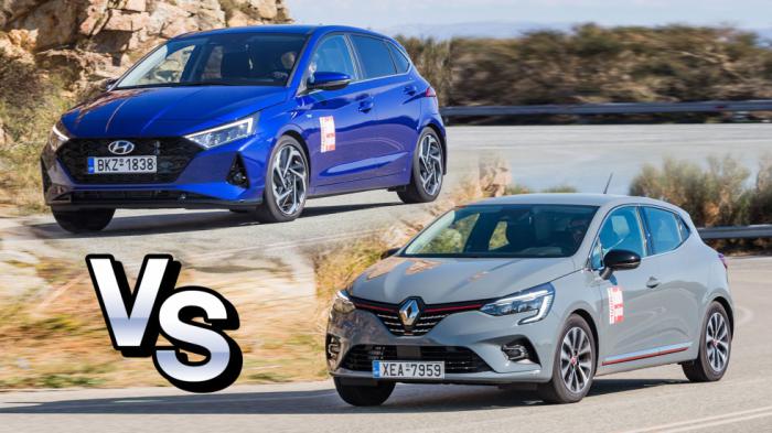 Ήπια υβριδικό ή LPG; Hyundai i20 ή Renault Clio; 