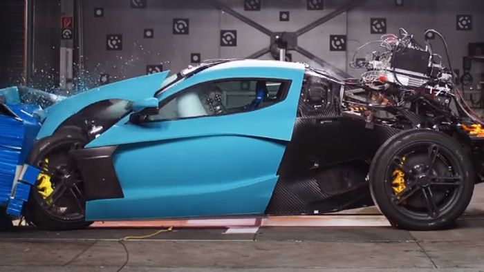 Kατέστρεψε δύο C_Two για crash test η Rimac (+vid)