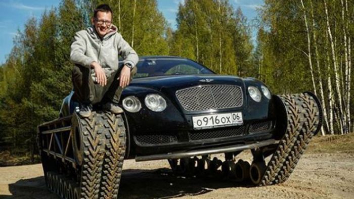 Σε «άρμα» μετατράπηκε μία Bentley Continental GT. Σε «άρμα» μετατράπηκε μία Bentley Continental GT.