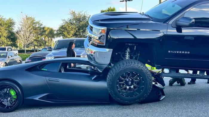 Φλόριντα: Οδηγός Silverado «καβάλησε» Lamborghini Huracan -Video 