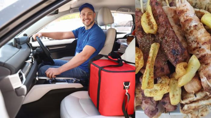 Απίστευτο: Κάνει delivery «σουβλάκια» με αγωνιστικό αυτοκίνητο!