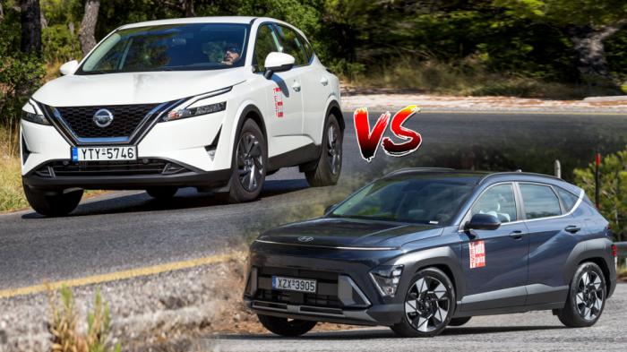   ,   SUV: Hyundai Kona  Nissan Qashqai;