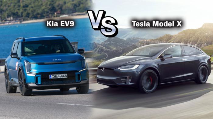    Kia EV9     Tesla Model X;