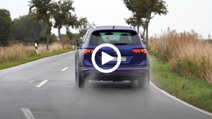 «Xoρεύει» στην βροχή το VW Tiguan R!