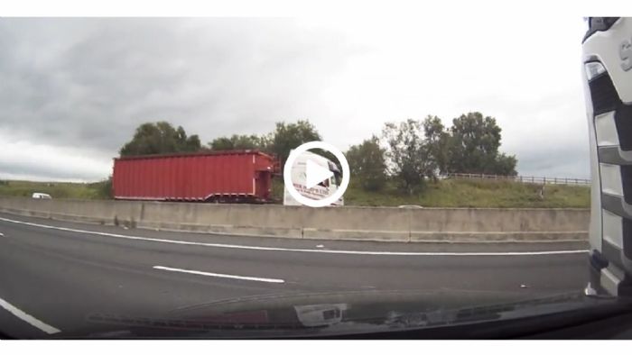 VIDEO: Πως μοιάζει να σε παρασέρνει νταλίκα στο δρόμο;