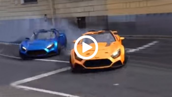 Twin-drift στην πόλη με... Zenvo