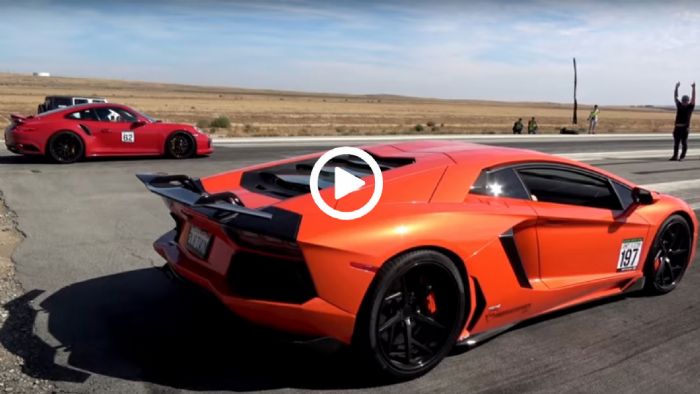 Lamborghini Aventador vs. Porsche Turbo S Lamborghini Aventador vs. Porsche Turbo S
