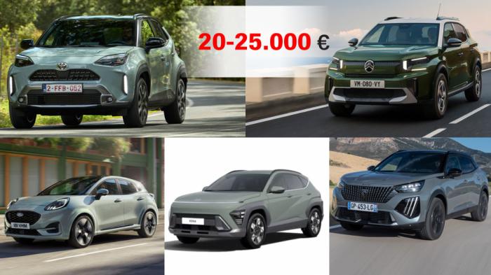10 αυτοκίνητα για το 2026 με τιμή από 20 έως 25.000 ευρώ