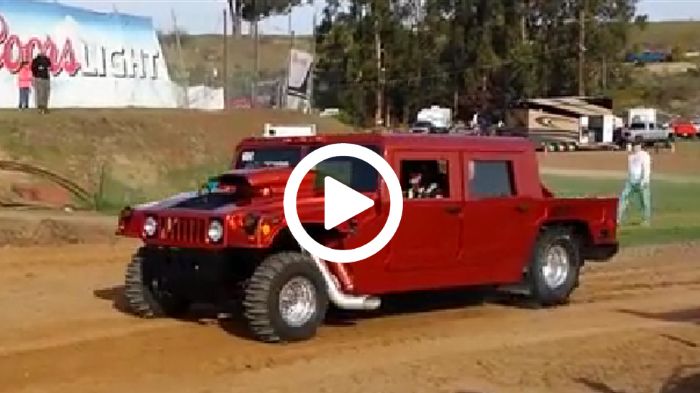 Ένα dragster Hummer 3.000+ ίππων