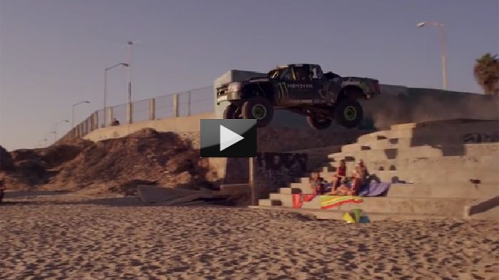 Ακροβατικά με ένα «ιπτάμενο» pick-up