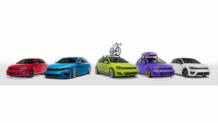 Η Volkswagen Αμερικής παρουσίασε πέντε βελτιωμένα αυτοκίνητα. Λόγος γίνεται για τις «ολόφρεσκες» εκδοχές των Golf, Passat και Jetta, οι οποίες ξεχειλίζουν από χρώμα.
