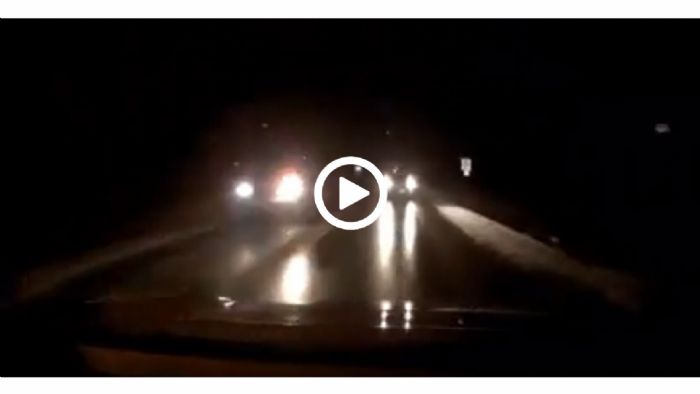 VIDEO: Βούτηξε στο χαντάκι για να αποφύγει
