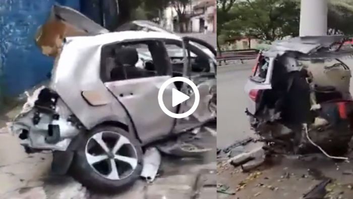 Golf GTI έσπασε σε κομμάτια όταν έγινε τούρτα με 320 km/h Golf GTI έσπασε σε κομμάτια όταν έγινε τούρτα με 320 km/h
