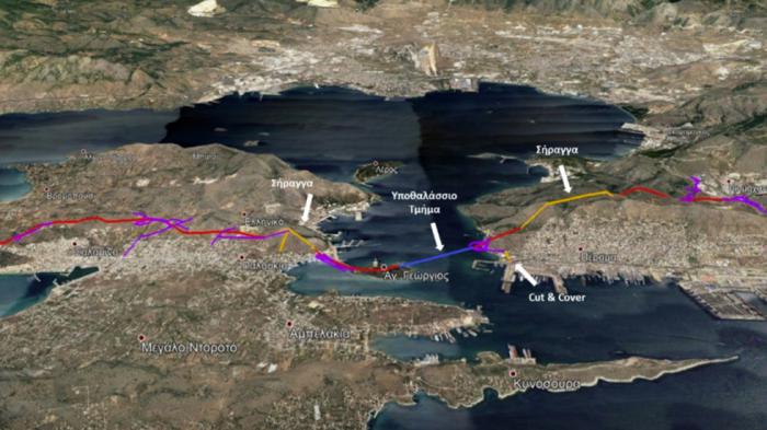 Προχωρά η κατασκευή της Υποθαλάσσιας Οδικής Ζεύξης Σαλαμίνας