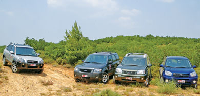  Hyundai Tucson 2,0 vs Ford Maverick 2,3, Nissan X-Trail 2,0, Toyota RAV4 2,0 Στο δρόμο για το χρυσό