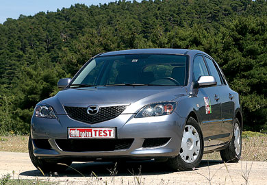 Το Mazda 3 σημειώνει πολύ καλή προστασία του ανθρώπινου σώματος ακόμη και σε ευαίσθητα σημεία όπως τα γόνατα 