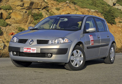 Renault Megane 1,4 5d του 2003 Εμφάνιση και σιγουριά