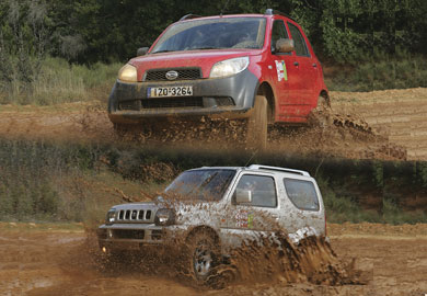 Daihatsu Terios 1,3 vs Suzuki Jimny 1,3 Για το στέμμα….