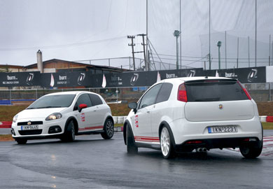 Δοκιμάζουμε τα Grande Punto Abarth  Δοκιμάζουμε τα Grande Punto Abarth 