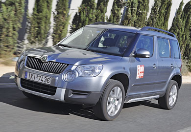 Το πετρελαιοκίνητο Skoda Yeti έχει όλο το... πακέτο.