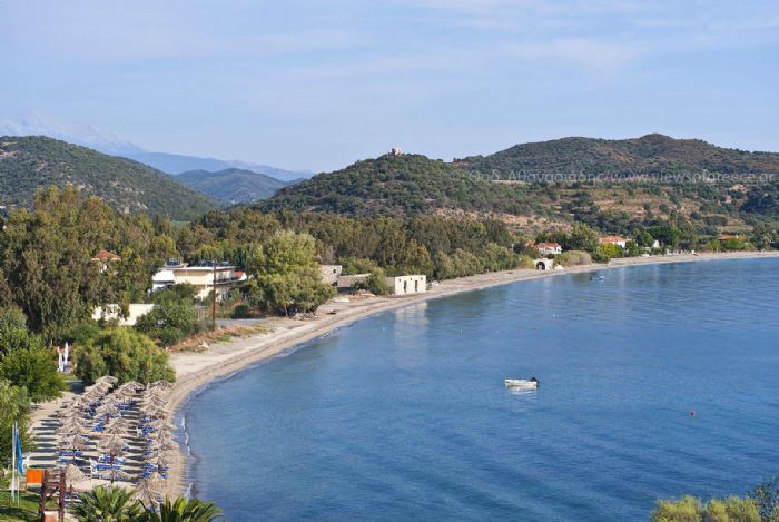 Αφθονο πράσινο και πεντακάθαρη αμμουδιά, καλώς ήλθατε στην παραλία Αγερανού